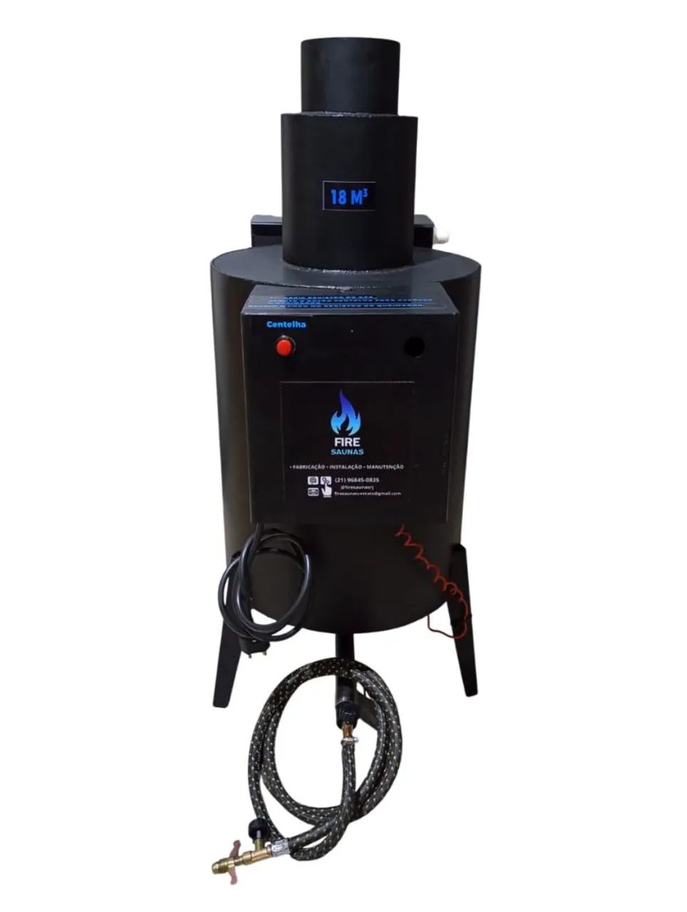 Sauna a gás 18 M³ ( gerador de vapor )