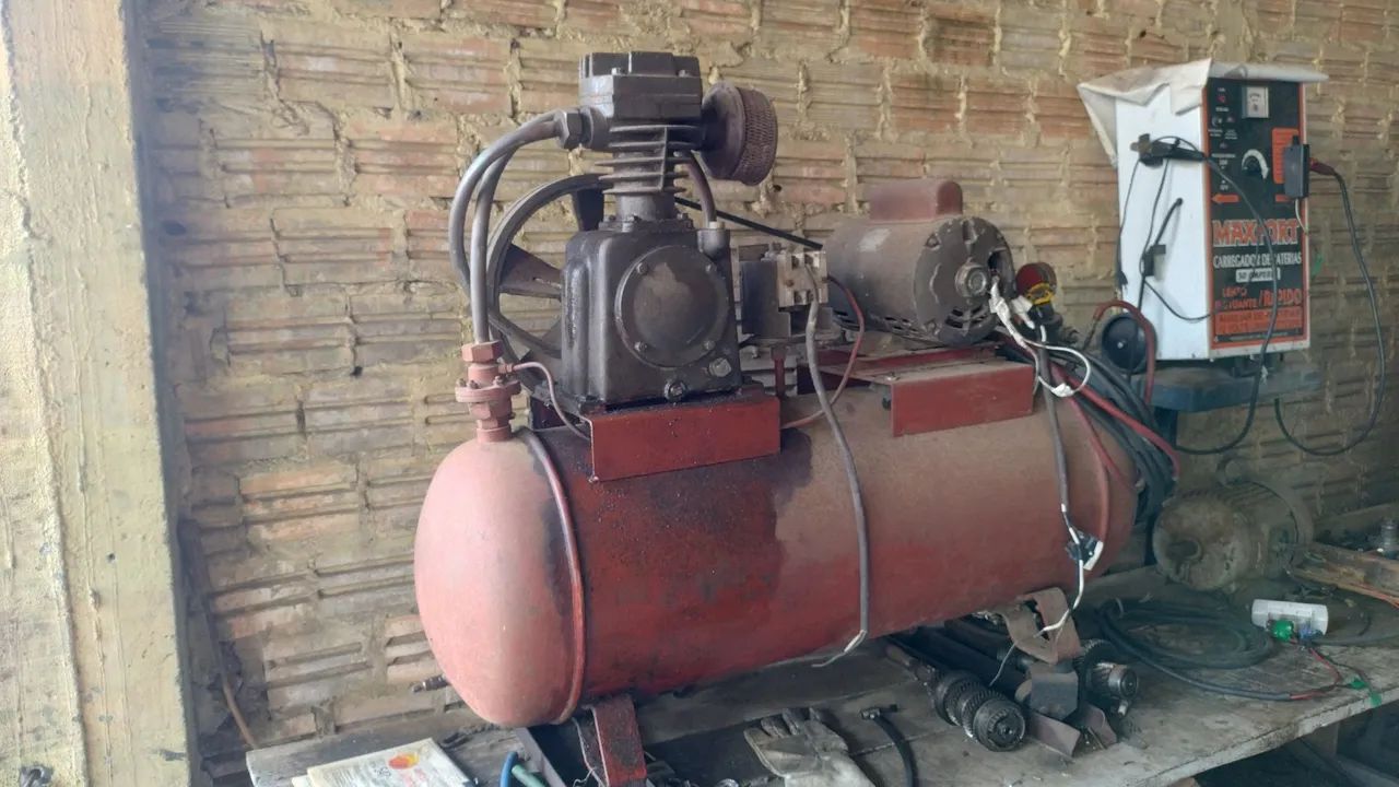 Compressor de ar 300 libras motor 1 cv