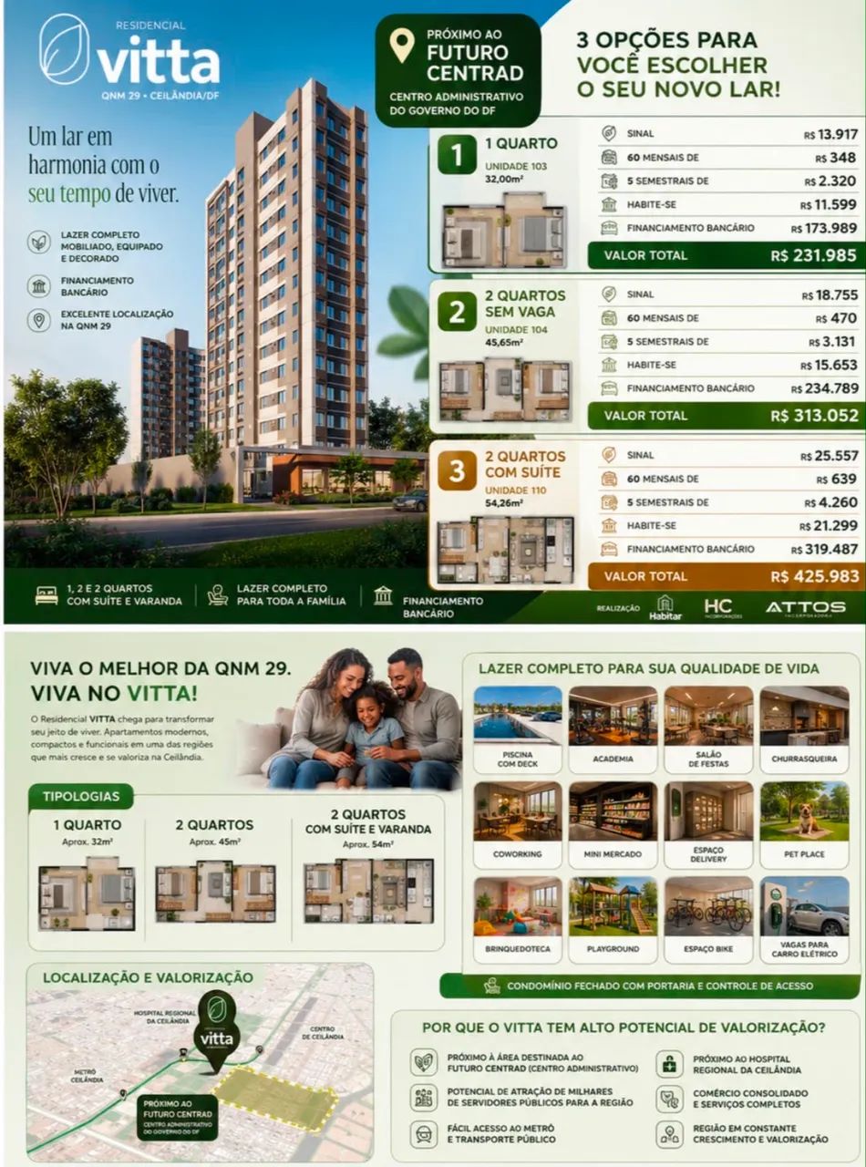 Lançamento | Aptos 1 e 2 Quartos | A partir de R$ 232 mil - Foto 5