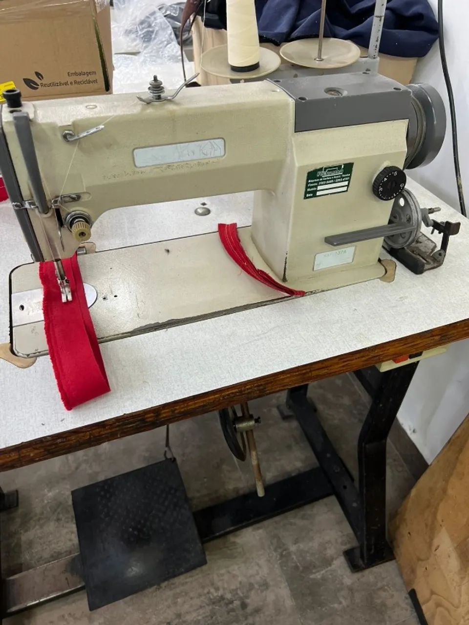 Máquina de Costura Reta Sun Star - revisada - Foto 3