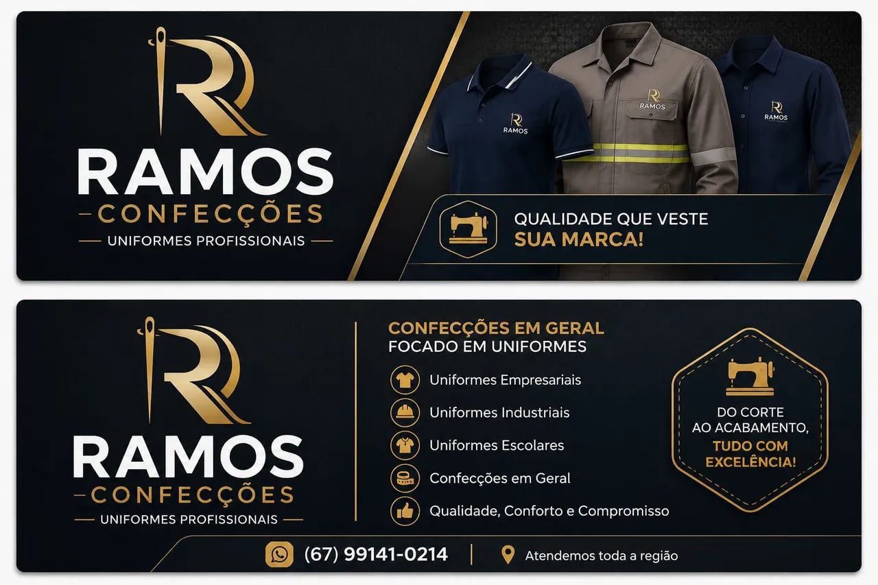 Camisetas e uniformes em geral 