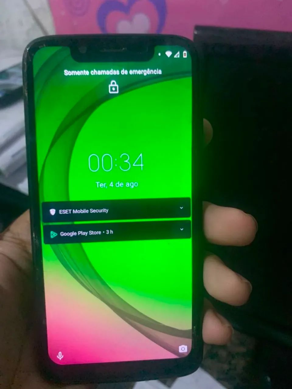 Moto G7 play quebra galho