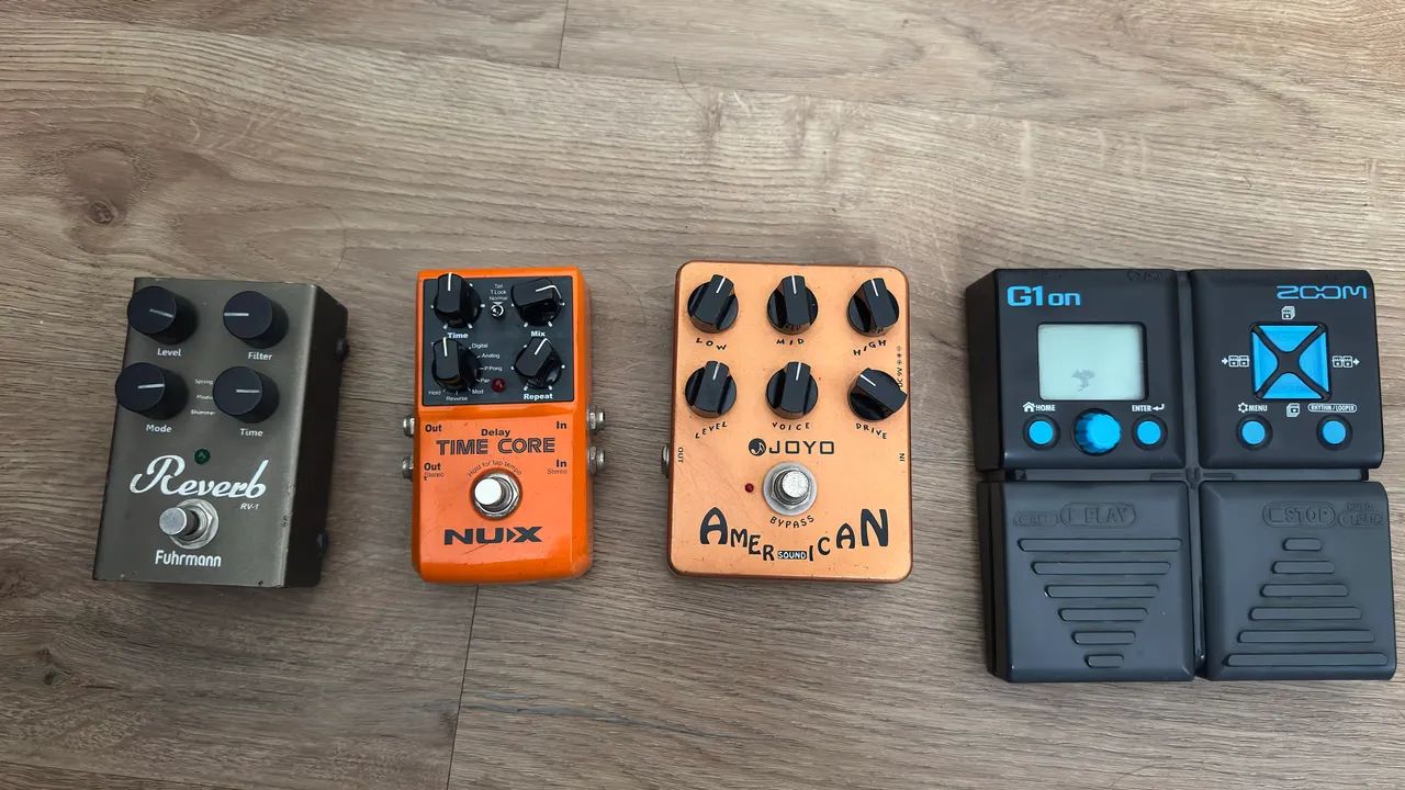 Pedais de guitarra combo perfeito 