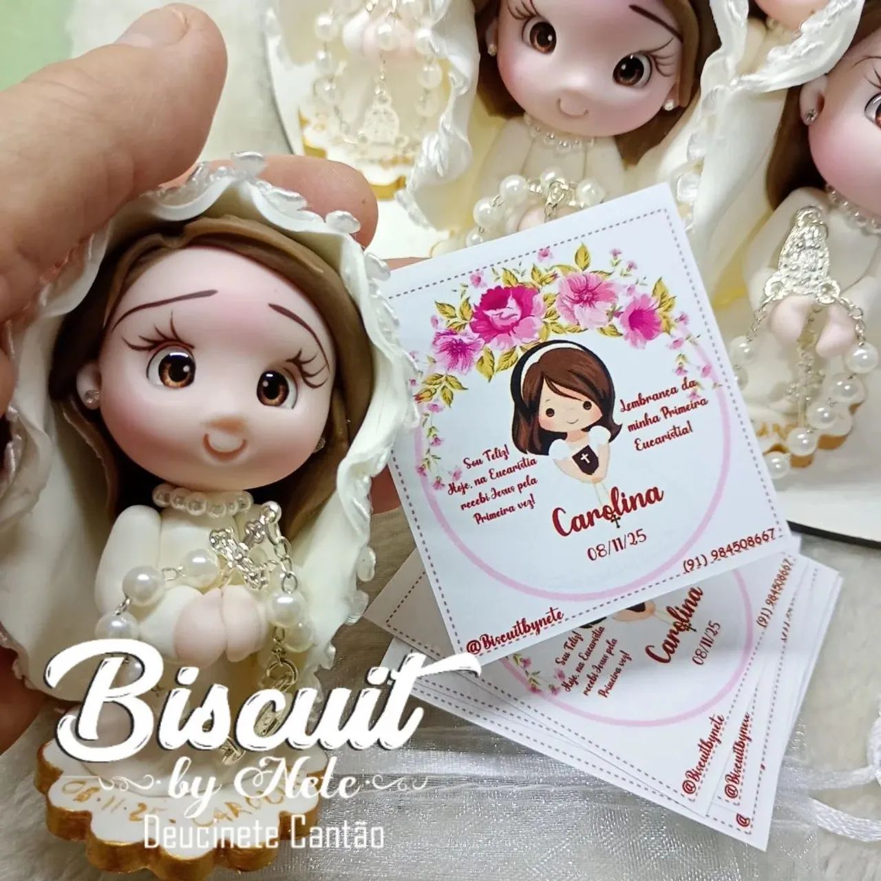 Lembrancinhas para Primeira Eucaristia em Biscuit  - Foto 5