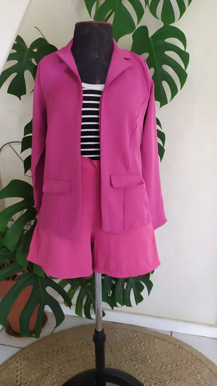 Bleiser na cor rosa Tam M 