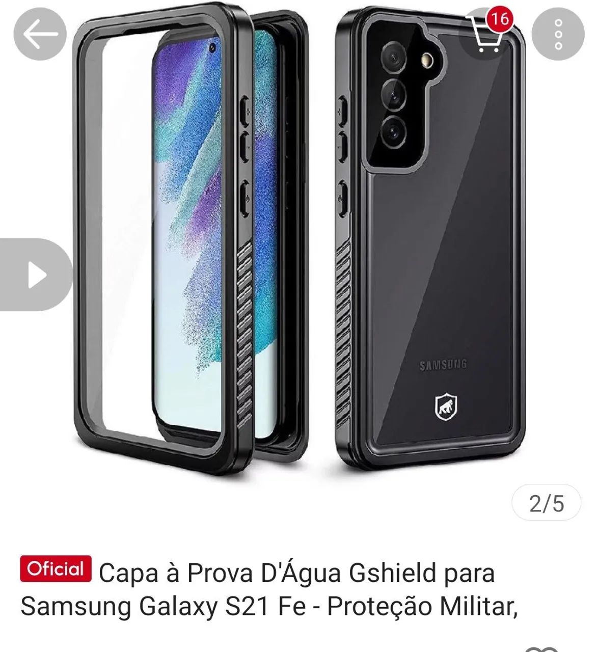 Capa protetora a prova d'água S21 fe - Foto 3