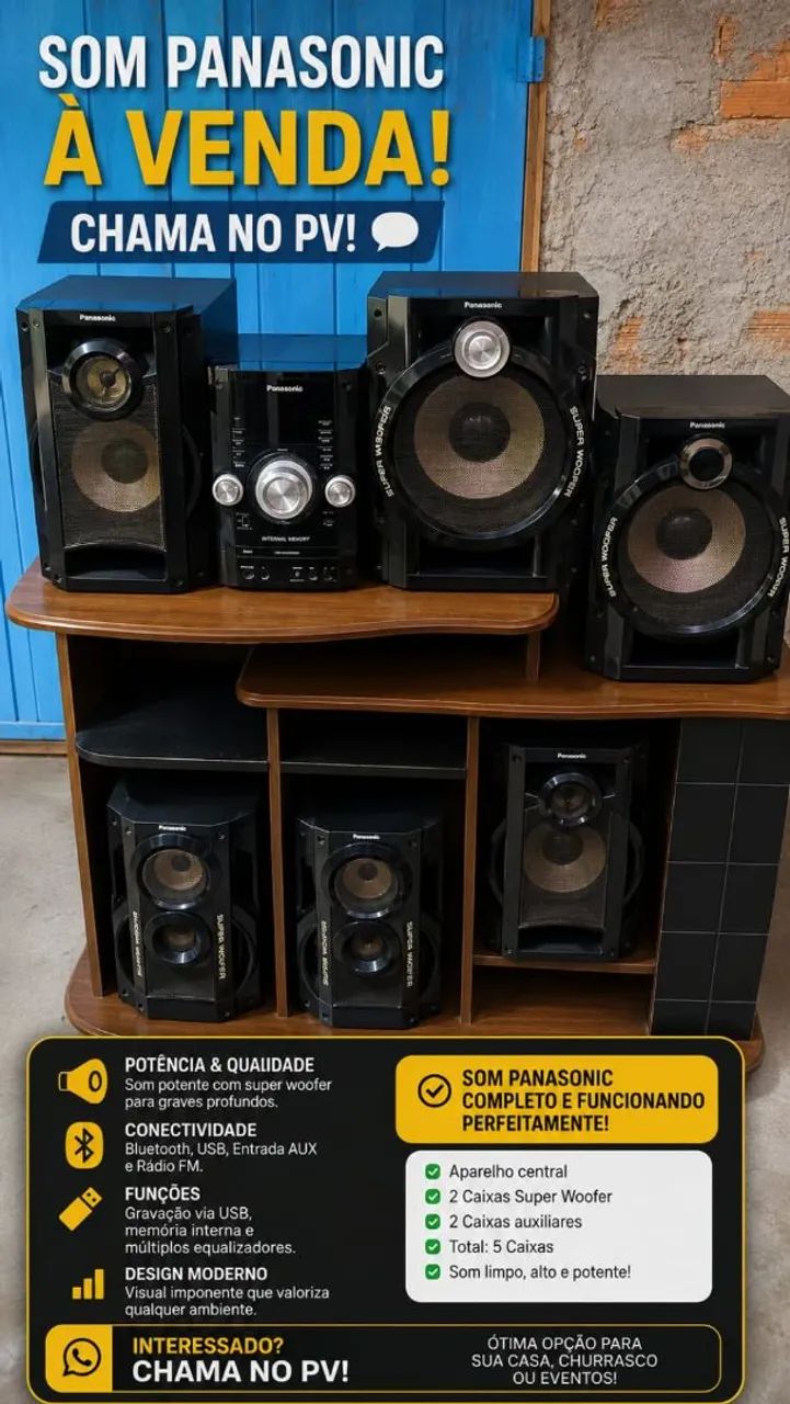 SOM PANASONIC (modelo SA-AKX52) - Foto 2