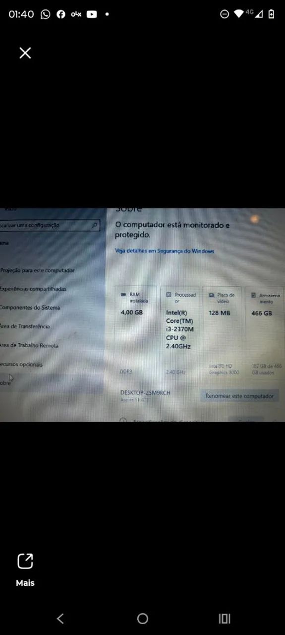Notebook acer I3 4gb - Foto 3