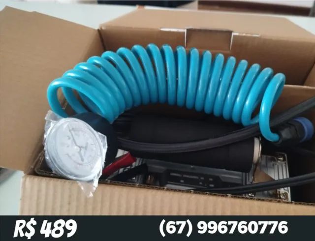 Compressor automotivo 120 PSI- LED Novo, marca TOTAL, na caixa, entrego - Foto 3