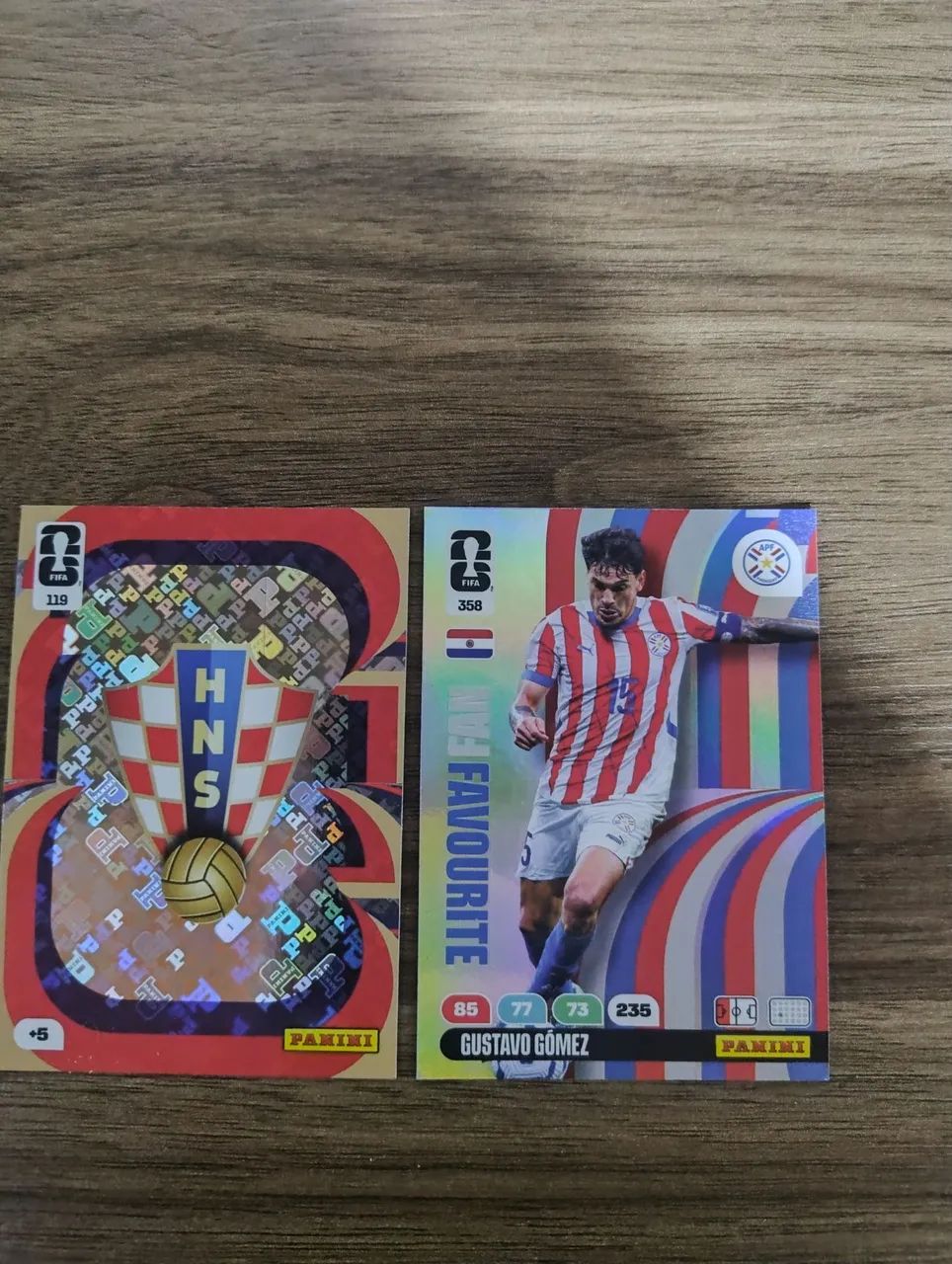 Cards Panini Copa do Mundo - Raros e Comuns