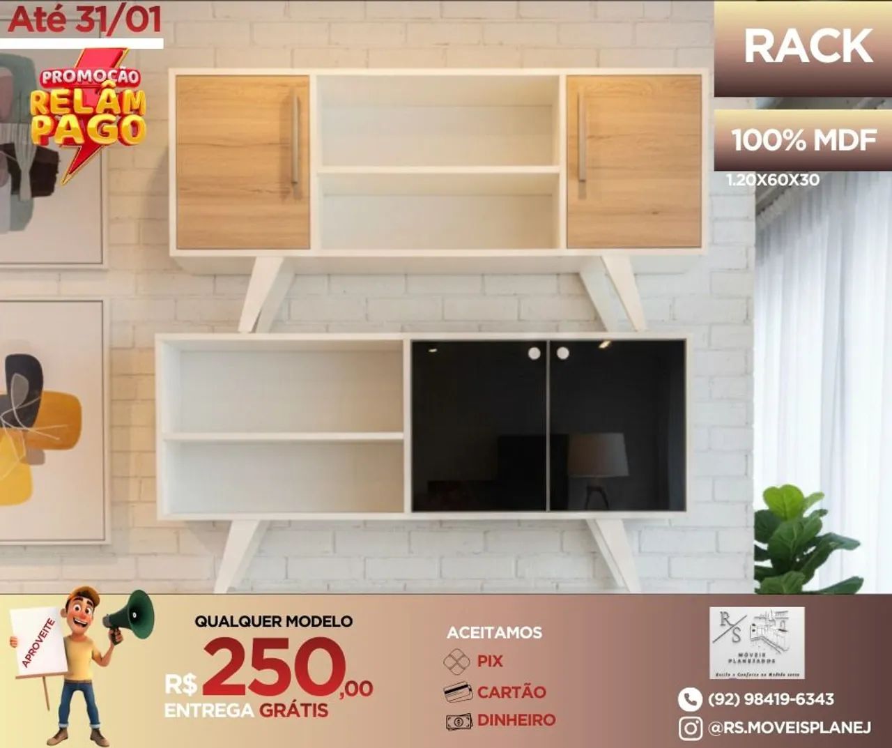 PROMOÇÃO DE RACK DE TV  - Foto 2