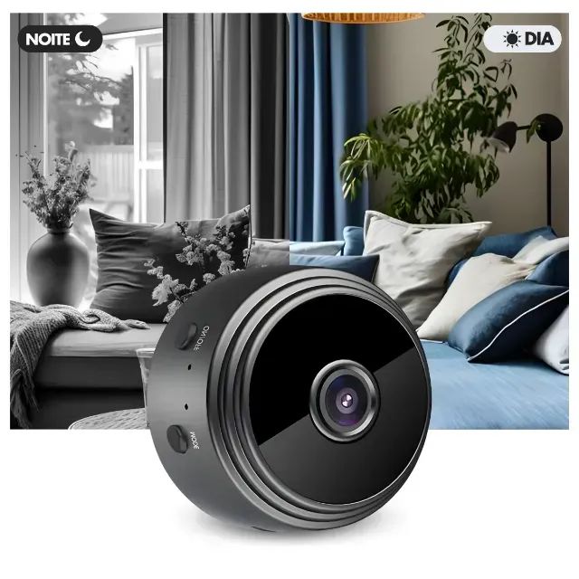 Mini Câmera Espiã A9 Wifi com Sensor e Visão Noturna - Foto 4