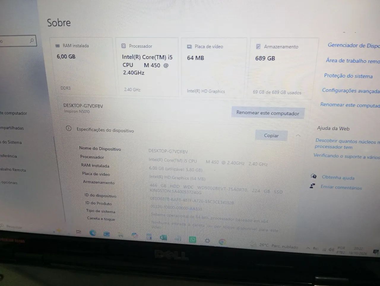Notebook Dell Black Piano Amadeirado Core i5 - Foto 5