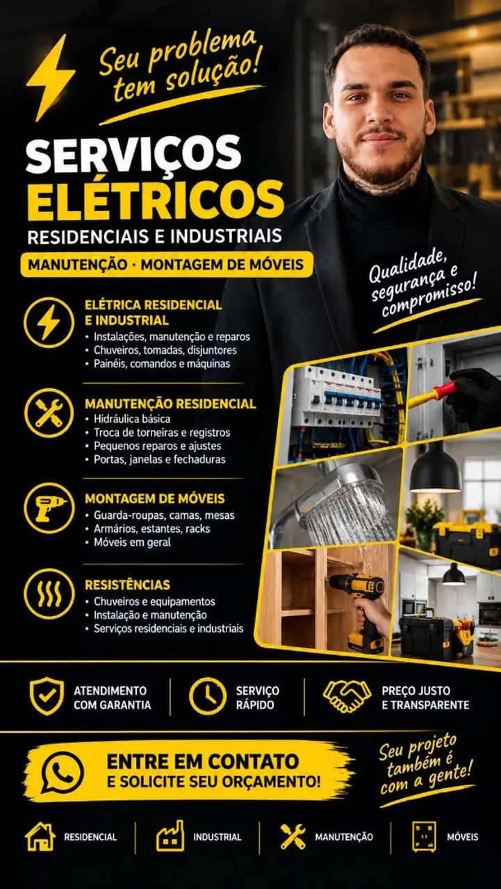 SERVIÇOS ELÉTRICOS E MANUTENÇÃO RESIDENCIAL - Foto 2