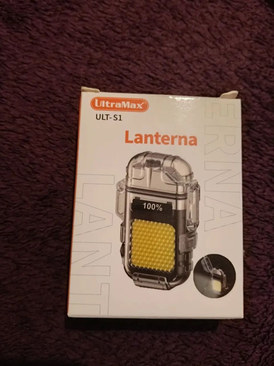 Isqueiro lanterna LED USB 