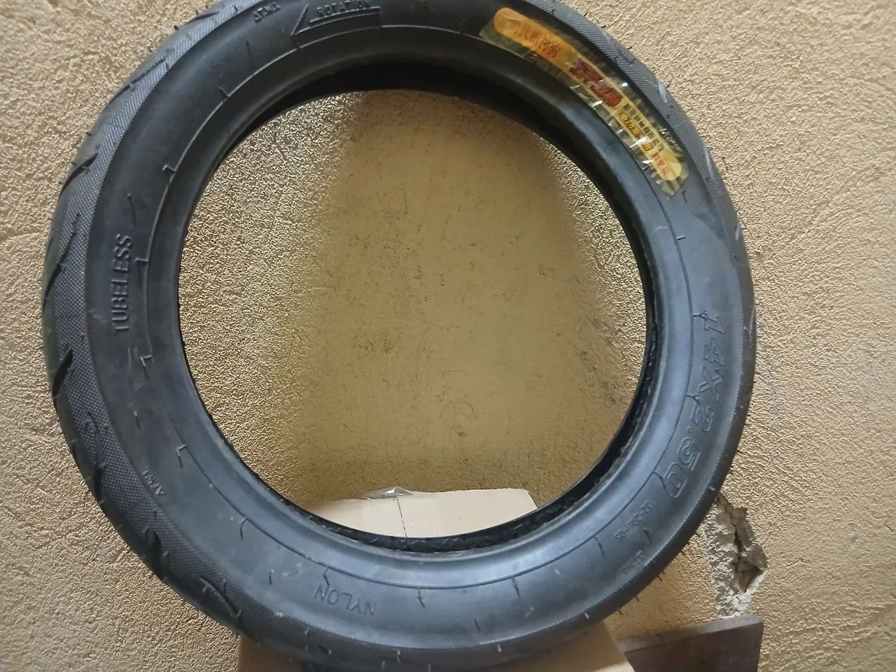 Pneu para bicicleta elétrica aro 14" novo - Foto 3