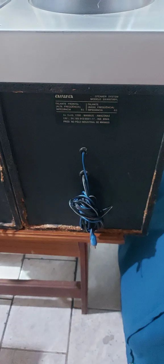 Caixas micro system Aiwa T99 funcionando perfeitamente. Leia todo o anúncio  - Foto 5