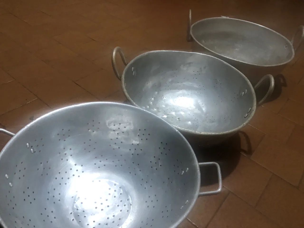 Panela e bacia / escorredor