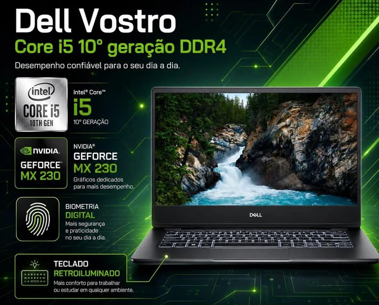 Notebook Dell Vostro Core i5 10° Ger NVidia Geforce (A pronta entrega)