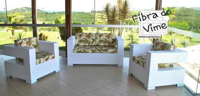 Jogo de Sofa Quadrado Vazado Para Jardim - Foto 2
