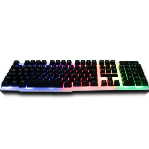 Teclado Luminoso Semi Mecânico Gamer Usb Neon