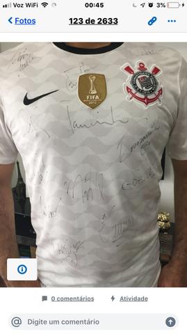Camisa Oficial de 2012 do Corinthians Autografada - Foto 2