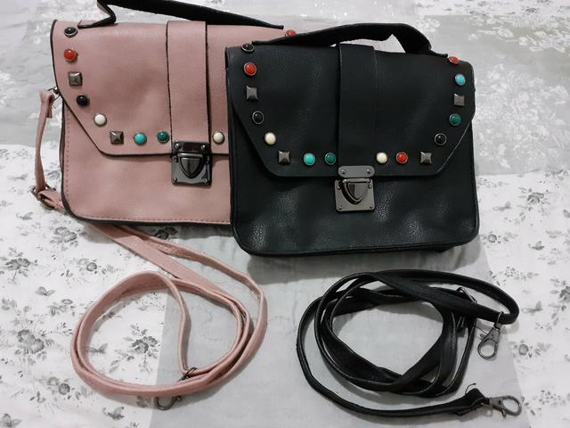 Bolsas de ombro - Tachinhas coloridas