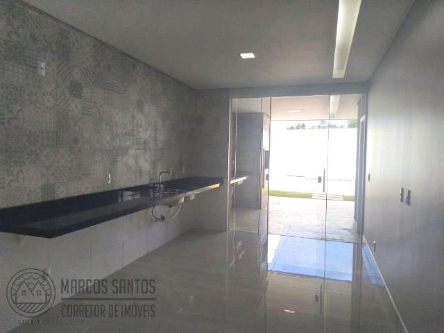 Linda casa nova moderna de alto padrão em rua 06 Vicente Pires - Foto 12