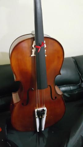 Violoncelo Eagle CE 300 4/4 c/ Acessórios GRÁTIS. Cor Envelhecido. Já Regulado por Luthier - Foto 2