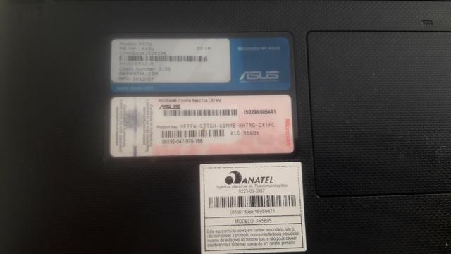 Vendo notebook Asus