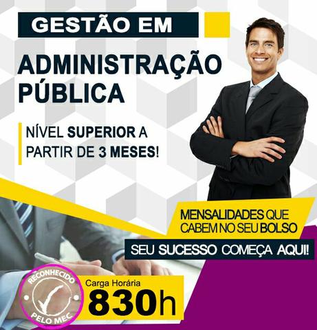 Curso Superior em Gestão em Administração Pública