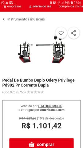 Pedal duplo top de linha, privilegie - Foto 3