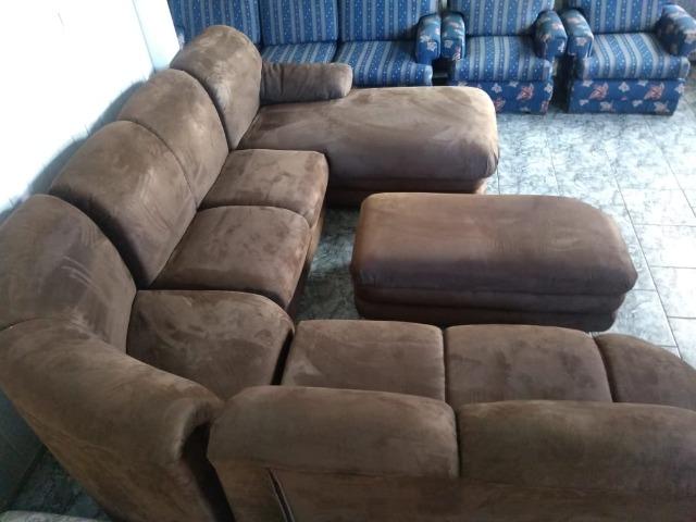 Sofá de canto c/ puff e chaise - 2,90 x 2,50 - entrego!