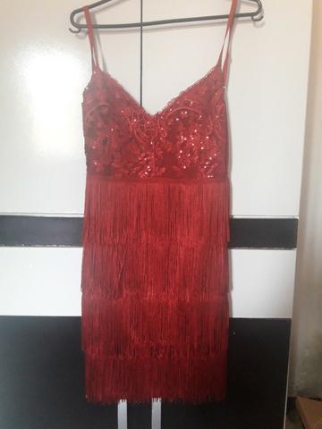 Vestido franjas tamanho P