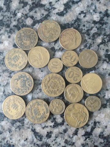 36 MOEDAS REVERSO INVERTIDO entre RÉIS, CRUZEIROS E CENTAVOS