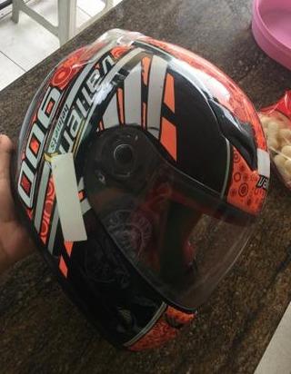 Capacete Esportivo Preto C/ Vermelho Vallen Gpo Lindo Nú /58 - Foto 2