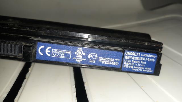 V/t bateria para netbook Acer - Foto 3