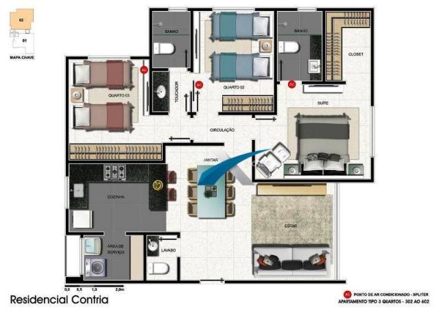 Apartamento à venda 3 quartos barroca - Foto 2
