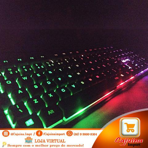 Teclado Gamer Led USB Perfeito T19tg11ked19 - Foto 5