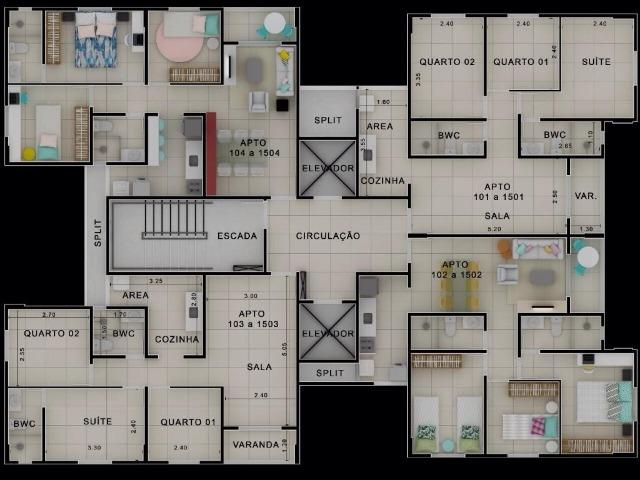 Apartamento pronto para morar no cordeiro - Lazer completo - Piso em porcelanato - Foto 9
