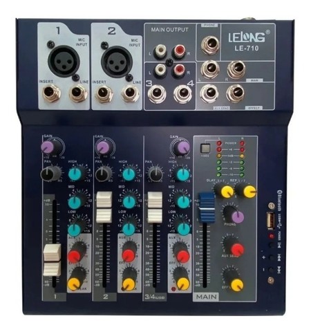 Oferta! Mesa de Som Lelong Usb, Bluetooth (LE-710)