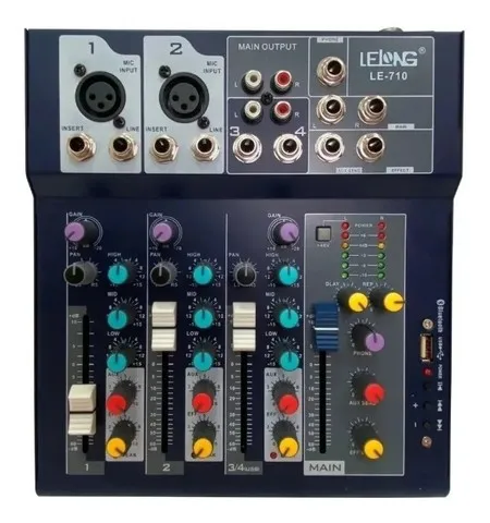 Oferta! Mesa de Som Lelong Usb, Bluetooth (LE-710)