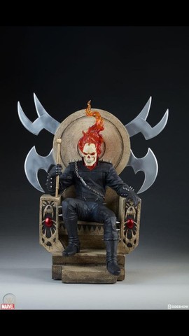 Ghost Rider on Throne Comiquette Sideshow 
