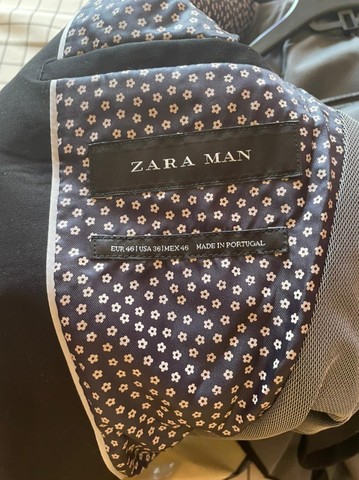 Conjunto Blazer e calça alfaiataria masculino ZARA - Foto 4