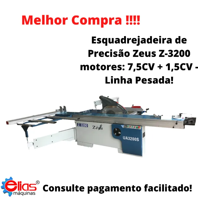 Esquadrejadeira de Alta Precisão menor preço potência 9cv - Imperdível!