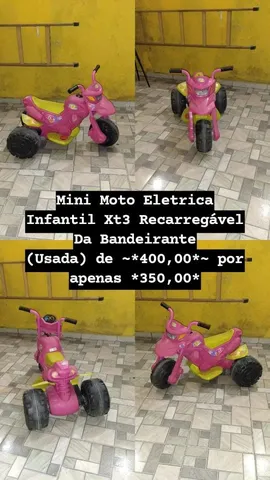 Mini Moto Elétrica XT3 Fashion - Bandeirante com o Melhor Preço é no Zoom