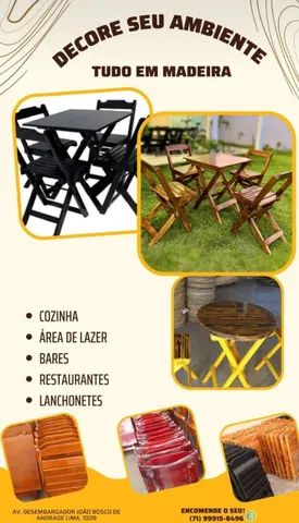 Mesas e Cadeiras para Bar, Boteco, Comércio e Restaurante - Foto 4