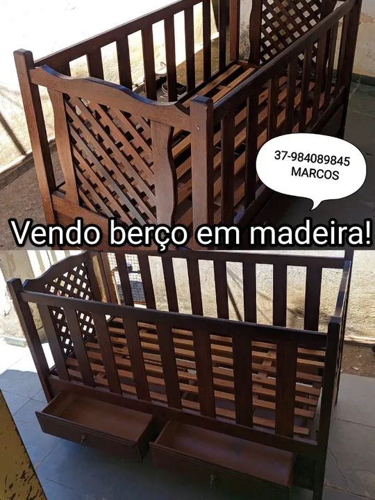 Berço de Madeira Maciça