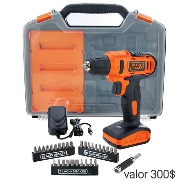 Kit Parafusadeira E Furadeira 12v black decker com maleta e acessórios novo entregamos - Foto 2