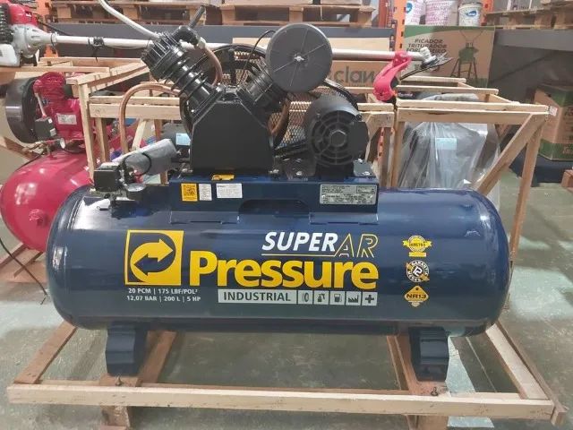 Compressor de ar 200 litros 5hp 175 Libras 20pes industrial Pressure(Loja)